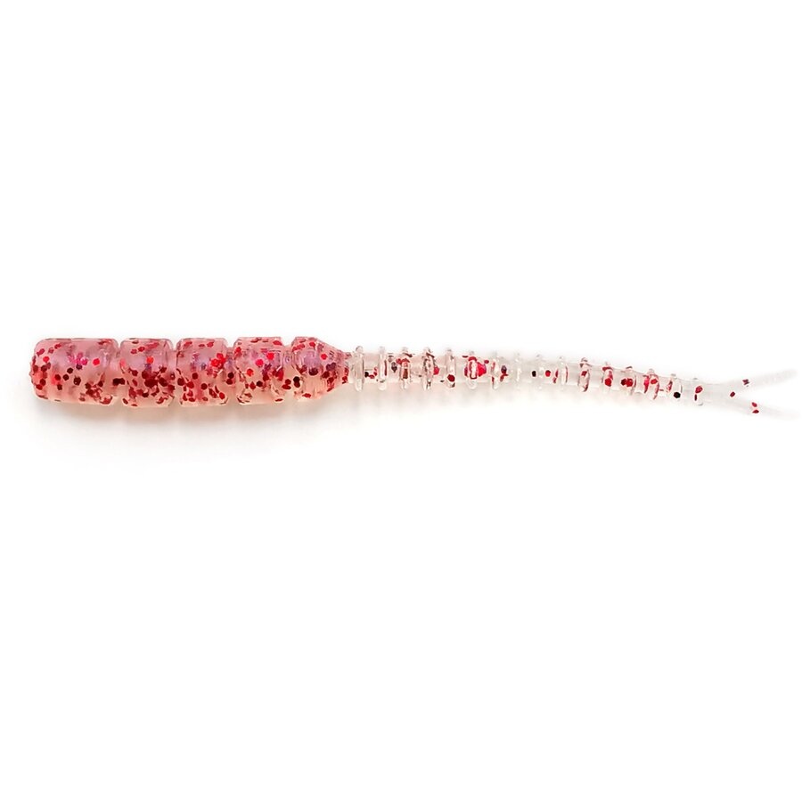 Grub Mustad Aji Bachi, Clear Red Glitter, 5cm, 16buc/plic