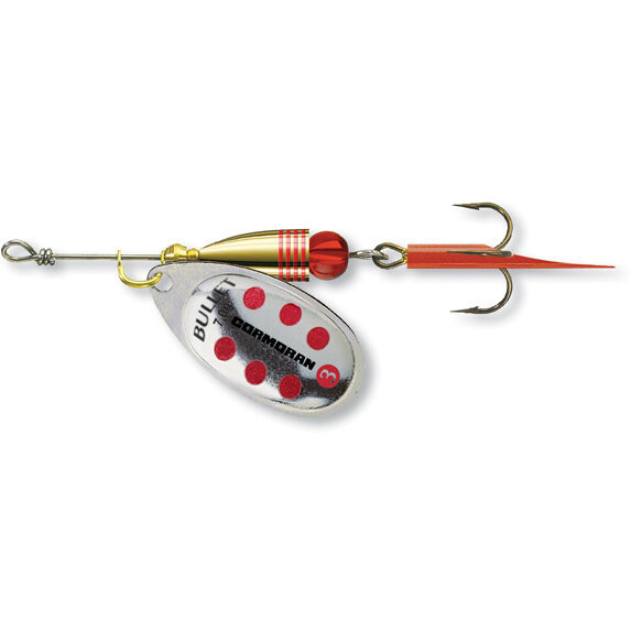 Lingurita rotativa Cormoran Bullet, Silver Red Dots, nr. 3, 7g Cormoran imagine 2022