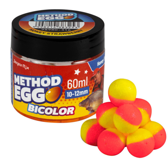 Pop Up Benzar Bicolor Method Egg, 12mm, 60ml (Aroma: Mango – Ciocolata) 12mm