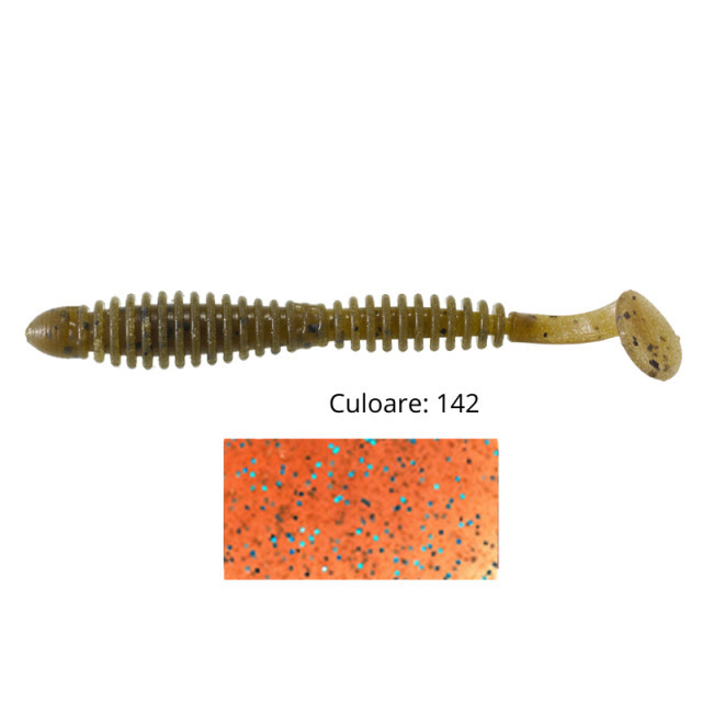 Shad Tiemco Locoism Flexy 3.5″, culoare 142, 8.9cm, 7buc 142