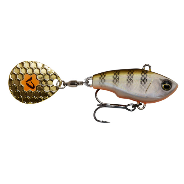 Vobler Savage Gear Fat Tail NL, Culoare Lemon Back Flash, 6.5cm, 12.5g Pret Super Mic 12.5g)