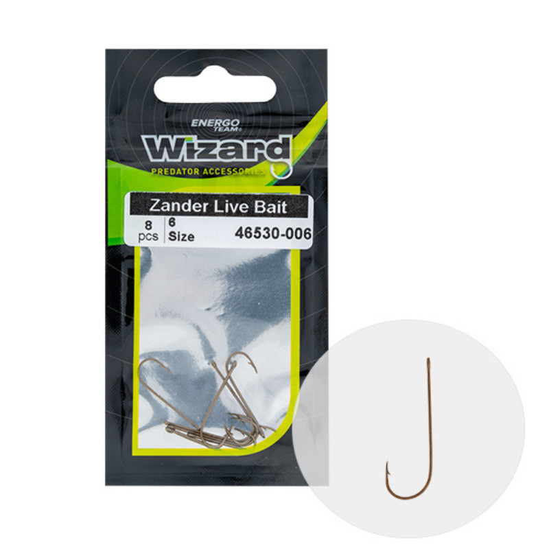 Carlige EnergoTeam Wizard Zander Live Bait Light (Marime Carlige: Nr. 2)