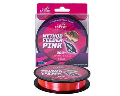 Fir Carp Expert Method Feeder Pink, 200m (Diametru fir: 0.20 mm) Carp Expert imagine 2022