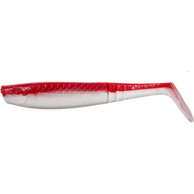 Naluca Ron Thompson, Shad Paddle Tail, UV Red White, 8cm, 3.5g, 4bc 3.5g