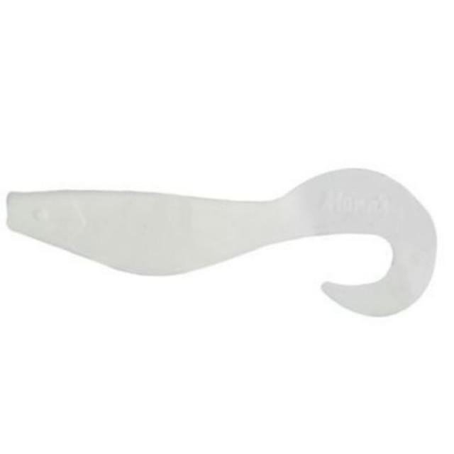 Twister Mann’s Action Shad, White, 12cm, 5buc