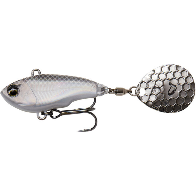 Vobler Savage Gear Fat Tail, White Silver, 6.5cm, 16g