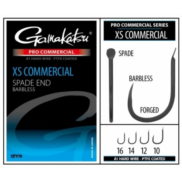 Carlige Gamakatsu Coars Pro-C XS Commercial Spade, 10buc/plic (Marime Carlige: Nr. 10)