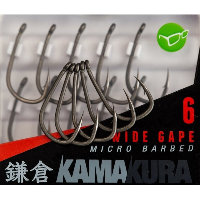 Carlige Kamakura Wide Gape Barbed 10buc/plic Korda (Marime Carlige: Nr. 4) 10buc/plic