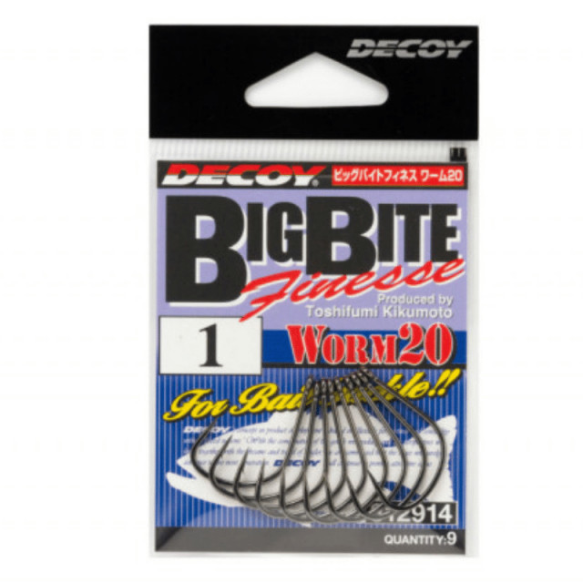 Carlige Offset Decoy Worm 20 Big Bite Finesse (Marime Carlige: Nr. 3/0) 3.0
