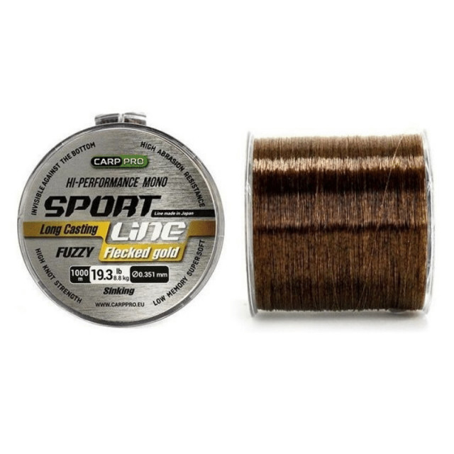 Fir Carp Pro Long Casting Fuzzy, Maro, 1000m (Diametru fir: 0.26 mm) Pret Super Mic (Diametru