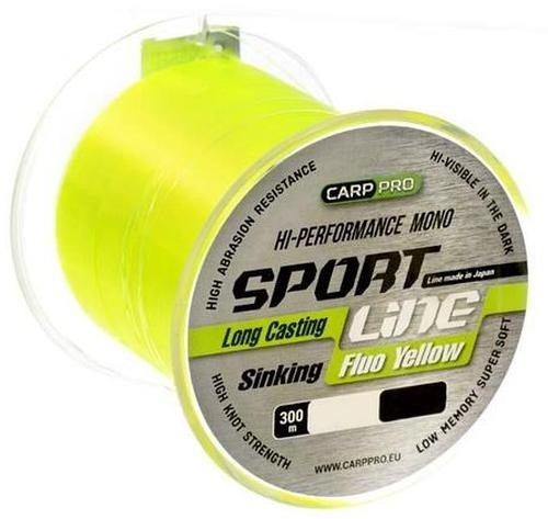 Fir Carp Pro Sport Line, galben-fluo, 300m (Diametru fir: 0.23 mm) Pret Super Mic (Diametru