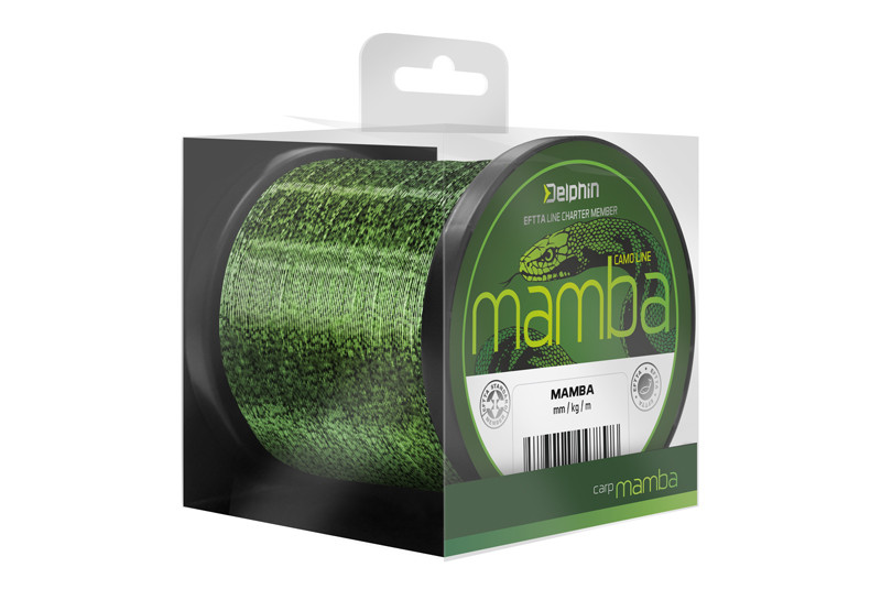 Fir Monofilament Delphin Mamba Carp, Camo, 600m (Diametru fir: 0.32 mm)