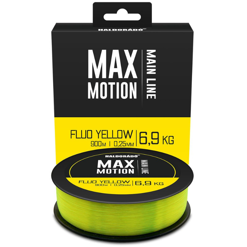 Fir Monofilament Haldorado Max Motion, Culoare Fluo Yellow (Diametru fir: 0.25 mm)