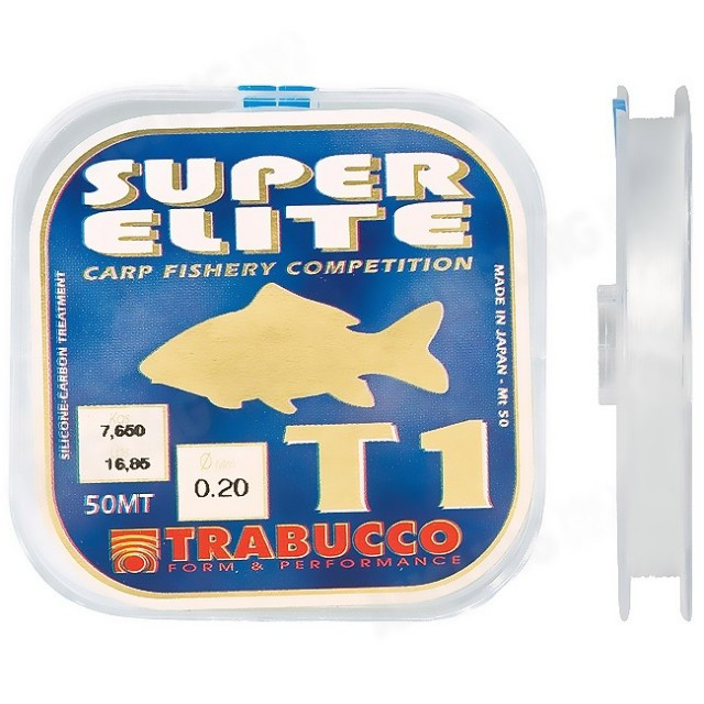 Fir Monofilament Super Elite Carp T1, 50m Trabucco