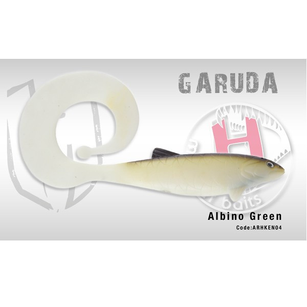 Garuda Shad 35cm 160gr Albino Green Herakles 160gr