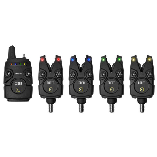 Set 4 avertizoare cu statie Delphin Coder