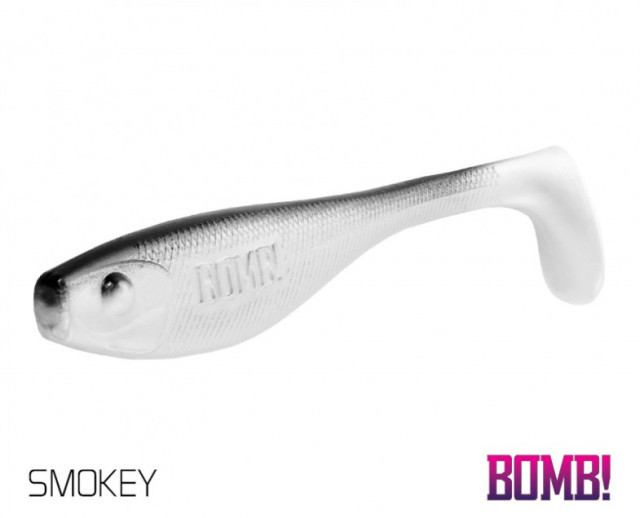 Shad Delphin BOMB Fatty, Smokey, 10cm, 5 buc