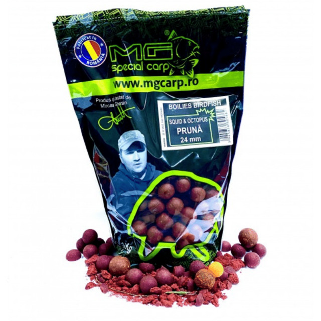 Boiles 20mm Birdfood 1kg MG Carp (Aroma: Squid - Octopus - Pruna)