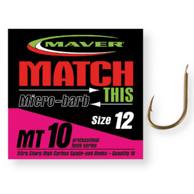 Carlige Maver Match This MT10, 10bc (Marime Carlige: Nr. 12) MAVER