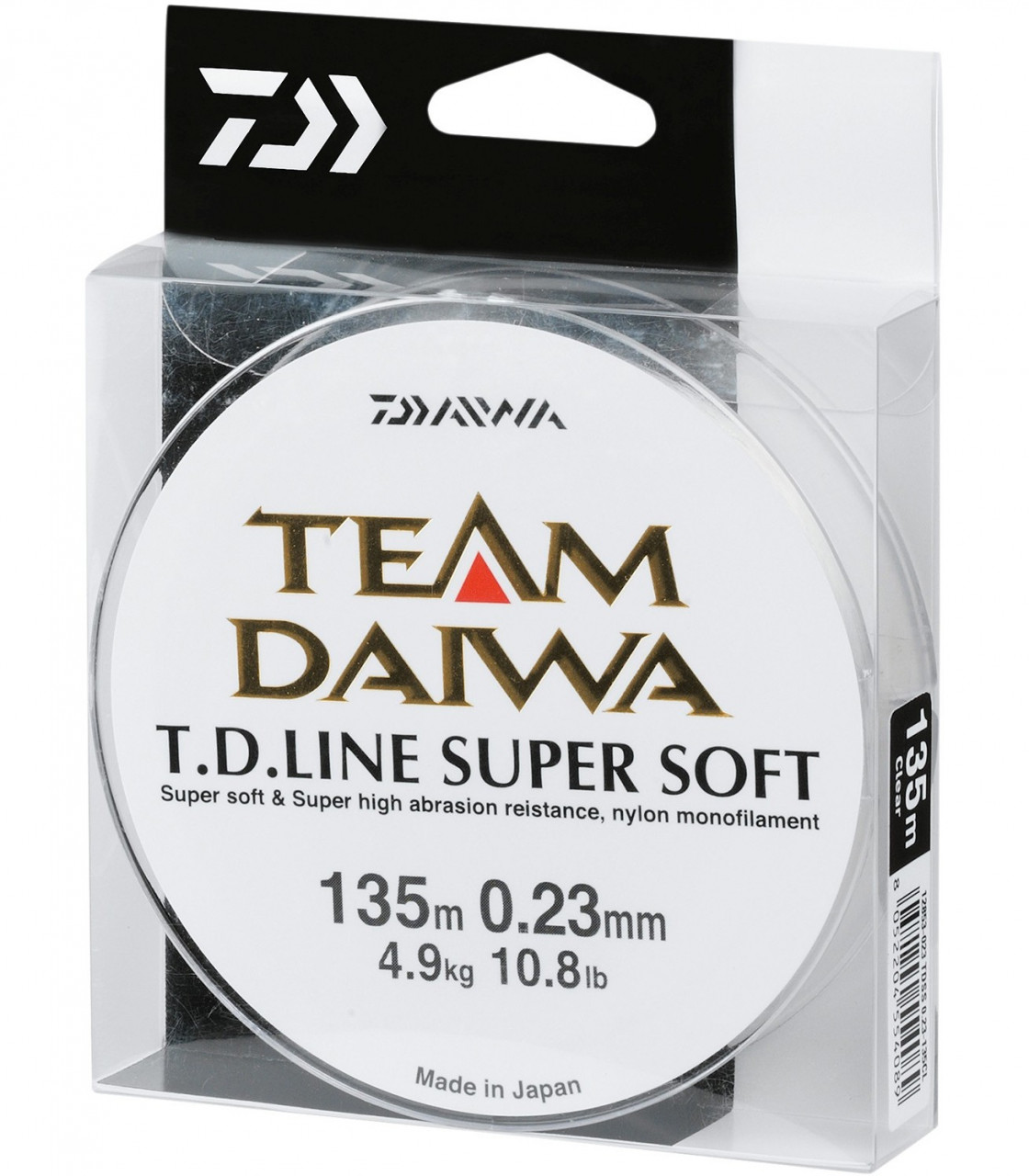 Fir Monofilament Daiwa TD Super Soft Transparent, 0.30mm, 8.6kg, 135m 0.30mm