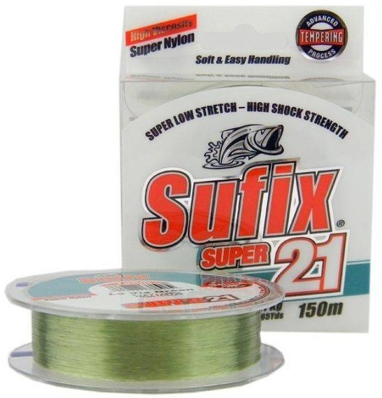 Fir Sufix Super 21 Low Stretch, Lo-Vis Green, 300m (Diametru fir: 0.18 mm)