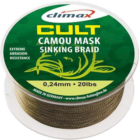 Fir textil Climax Cult Camou Mask Sinking Braid, 1200m (Diametru fir: 0.18 mm) Climax imagine 2022