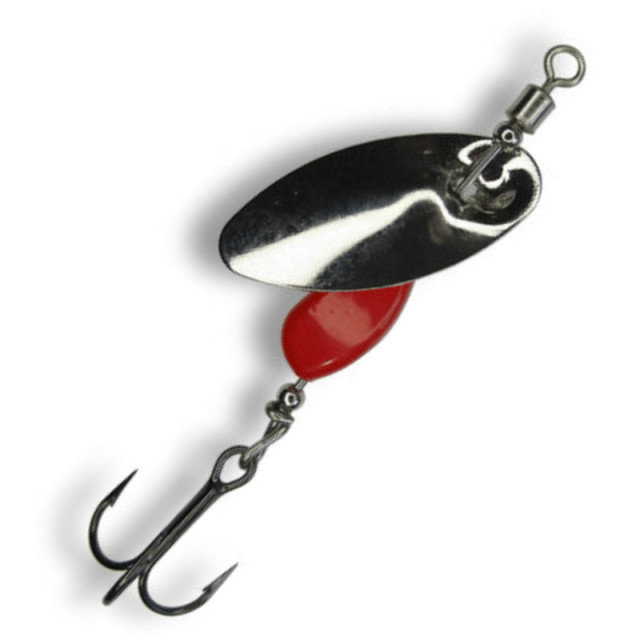 Lingurita rotativa Berti Axat Pro Micro2, Nickel-Rosu, 3.5g