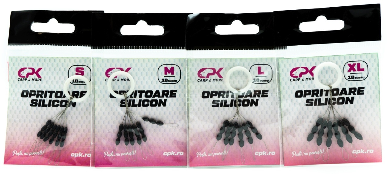 Opritor Silicon CPK, Negru, 18buc/plic