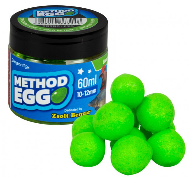 Pop Up Benzar Method Egg critic echilibrat, 10-12mm, 60ml (Aroma: Betaine Green)