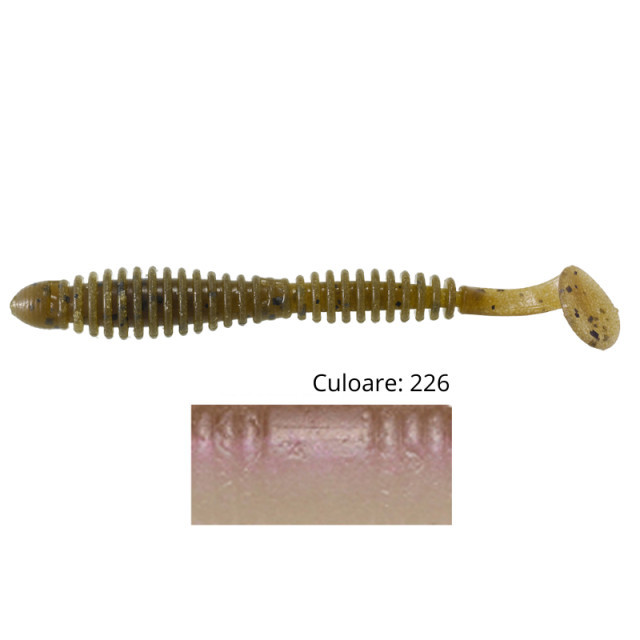 Shad Tiemco Locoism Flexy 3.5″, culoare 226, 8.9cm, 7buc 226