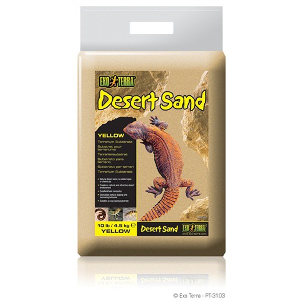 Asternut reptile, Exo Terra, Desert Sand Yellow 10lb / 4.5kg, PT3103