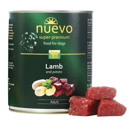 Hrana umeda pentru caini, Nuevo, Miel, conserva 800 g
