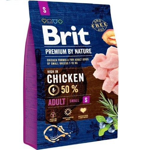 Hrana uscata pentru caini, Brit Premium by Nature, Adult S-small, 8 KG