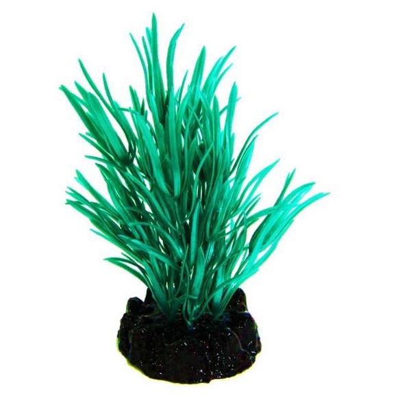 Plante plastic acvariu, Resun, Sea Grass Turcoaz, 10 CM