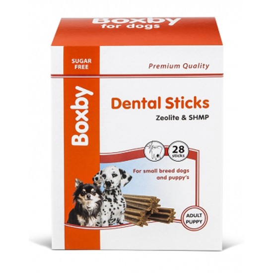 Recompense pentru caini, Boxby Puppy & Small Dog Dental, 320 G/28 BUC