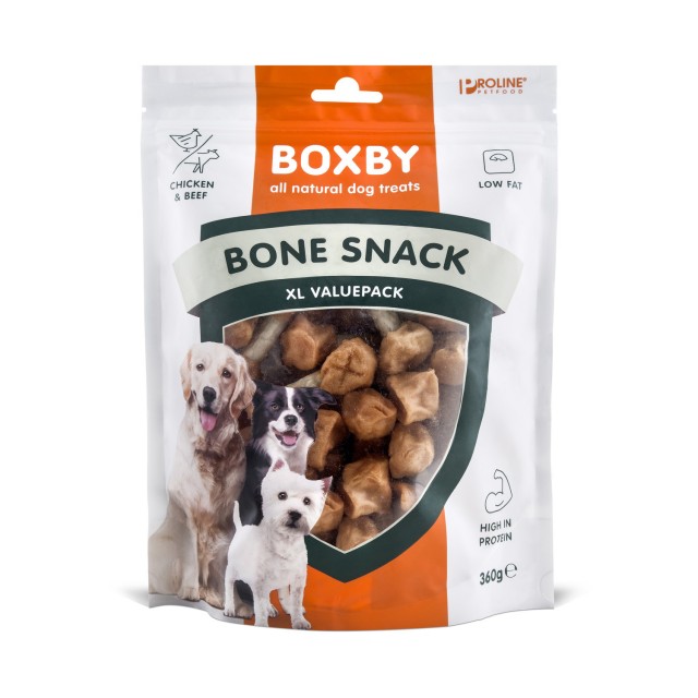 Recompense pentru caini, Proline, Boxby Bone Snack, 100 G