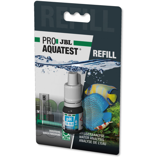 Test apa pentru acvariu, JBL ProAquaTest pH 7.4-9.0 Refill