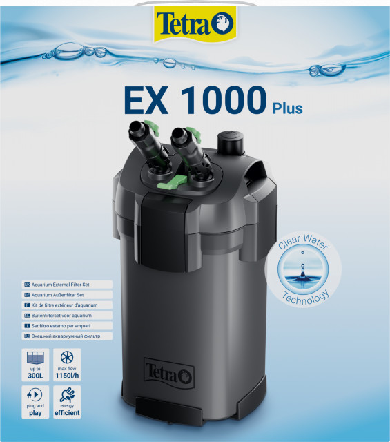 Filtru extern pentru acvariu, Tetra EX 1000 plus
