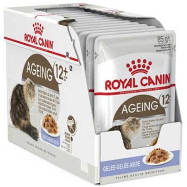 Hrana umeda pentru pisici, Royal Canin, Ageing +12, 12 x 85 g