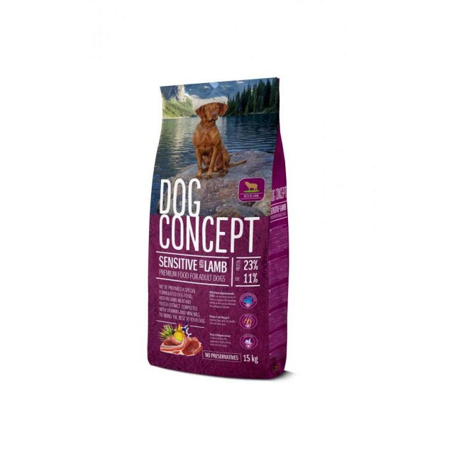 Hrana uscata pentru caini, Dog Concept, Adult Sensitive, 15 Kg