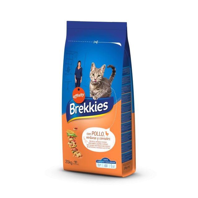 Hrana uscata pentru pisici Brekkies Excel Mix, Pui si Legume, 20 Kg