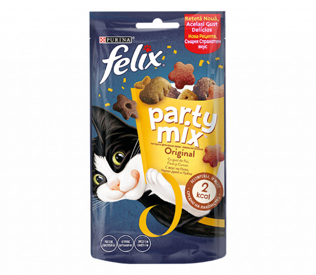 Recompense pentru pisici, Felix Party Mix Original Mix, 60g