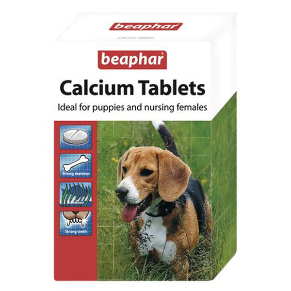 Vitamine pentru caini, Beaphar Calcium Tablets, 180 TBL