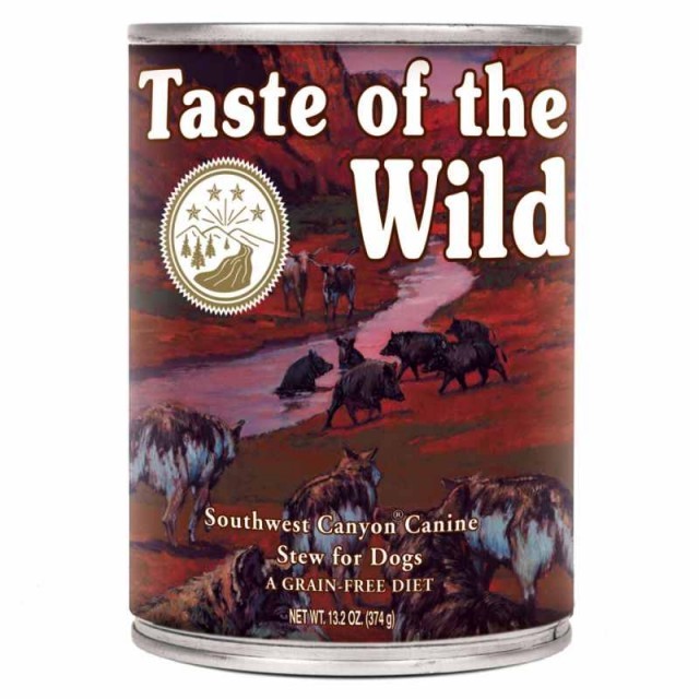 Hrana umeda pentru caini, Taste of the Wild, Southwest Canyon, 390 gr