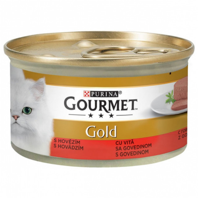 Hrana umeda pentru pisici, Gourmet Gold, Mousse de Vita, 24 X 85g