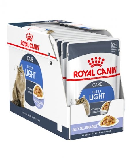 Hrana umeda pentru pisici, Royal Canin, Ultra Light in Jelly, 12 x 85 g