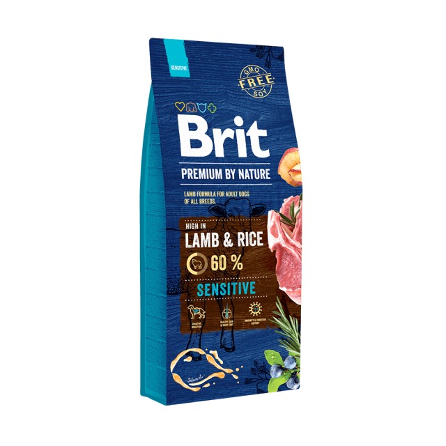 Hrana uscata pentru caini, Brit Premium by Nature, Sensitive Miel, 15 Kg