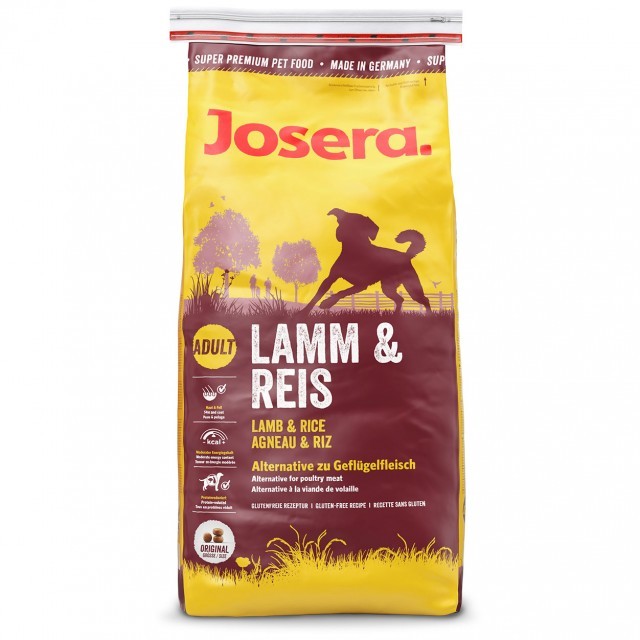 Hrana uscata pentru caini, Josera Lamb & Rice, 15 Kg.