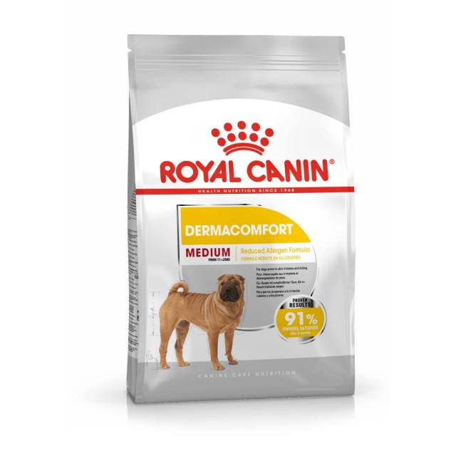 Hrana uscata pentru caini, Royal Canin, Medium Dermaconfort, 3 Kg