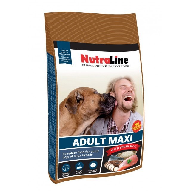 Hrana uscata pentru caini, Nutraline, Dog Adult Maxi, 12.5 Kg